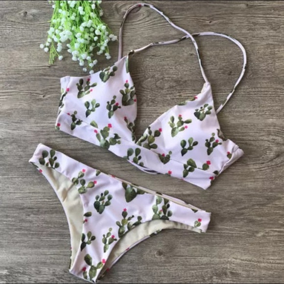 boutique Other - Cactus print bikini last one